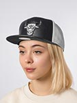 Бейсболка MITCHELL NESS арт. 6HSSMM19224-CBUBKGY Chicago Bulls NBA (черный / серый)